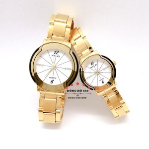 golen white couple set