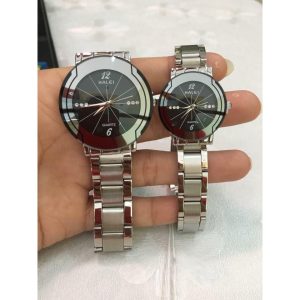 silver black couple set